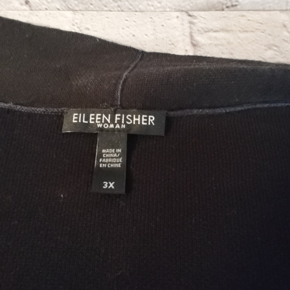 Eileen Fisher 3X Blue Open Sweater Cardigan - Picture 11 of 12